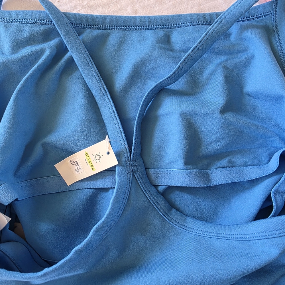 Women's Blue Sports Bra - Picture 4 of 6